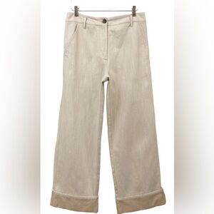 Tela Cream Loose-Fit Denim Trousers - IT 44 | US 8-10
